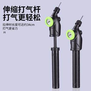 Portable Mini Air Pump Black Manual <b>Inflation</b> For Basketball Bidirectional 11B Dial - Product Image 3