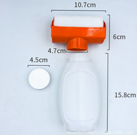 Botol Roller Cat Portabel dengan Roller, Wadah Cat Lateks Kosong yang Dapat Diisi Ulang Ukuran Kecil untuk Perbaikan Dinding DIY