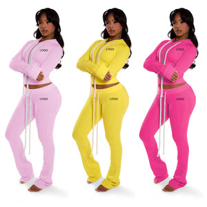 Kışlık Günlük Bayan <span class=keywords><strong>2</strong></span> Parça Pantolon Takımı Kışlık Kadife Pembe Kadın Takımı Kapüşonlu Üst ve Bol Paça Pantolon Takımı Ev Giysisi - Product Image 1