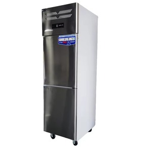 Réfrigérateur vertical commercial en acier inoxydable de 500 L pour supermarché, 2 portes vitrées, vitrine à boissons - Product Image 4