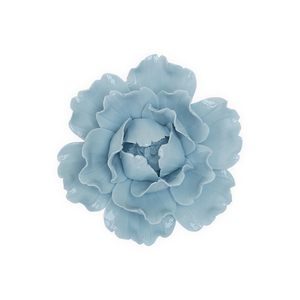 Décoration murale florale en céramique bleue F004BL pour salon, fond mural floral, décoration murale florale en rose - Product Image 1