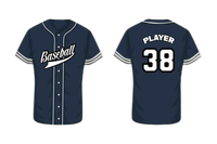 Maillot de baseball personnalisé bleu, rouge, blanc, nom, numéro, vêtements de sport d'équipe, uniforme d'équipe à manches courtes