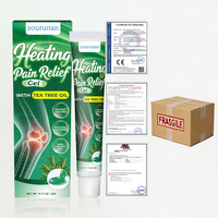 Gel chauffant Zourunan pour soulager la douleur 20g à l'huile d'arbre à thé, non gras, pour les soins des articulations du genou et des muscles, exportateur avec assurance commerciale mondiale