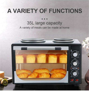فرن تجاري منزلي 35 لتر ، فرن مدمج للبيتزا والميكروويف ، مقلاة هوائية للخبز ، طباخ غاز كهربائي للخبز والمخبوزات - Product Image 6
