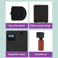 Diffuseur d'huiles essentielles 300 ml, contrôlé par application WIFI, portable et mural, télécommande réglable pour hall d'entrée