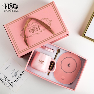 Hot Sale Pink White Green Coffee Cuo And Saucer Set Gift Box Tea Cup Sets Packaging Boxes With Handle