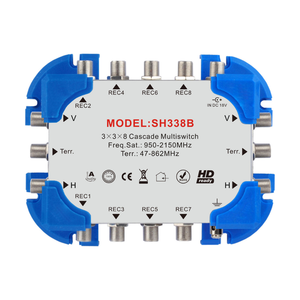 3x3x12 Kaskaden-Satelliten-<span class=keywords><strong>Multischalter</strong></span> Professionelles Langlebiges <span class=keywords><strong>12</strong></span>-Empfänger Satelliten-TV-Signalsystem <span class=keywords><strong>Multischalter</strong></span> - Product Image 6