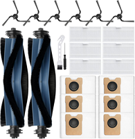 Kit complet de 22 pièces de rechange pour aspirateur robot Eufy C10, accessoires, sac à poussière, brosse principale, brosse latérale Hepa