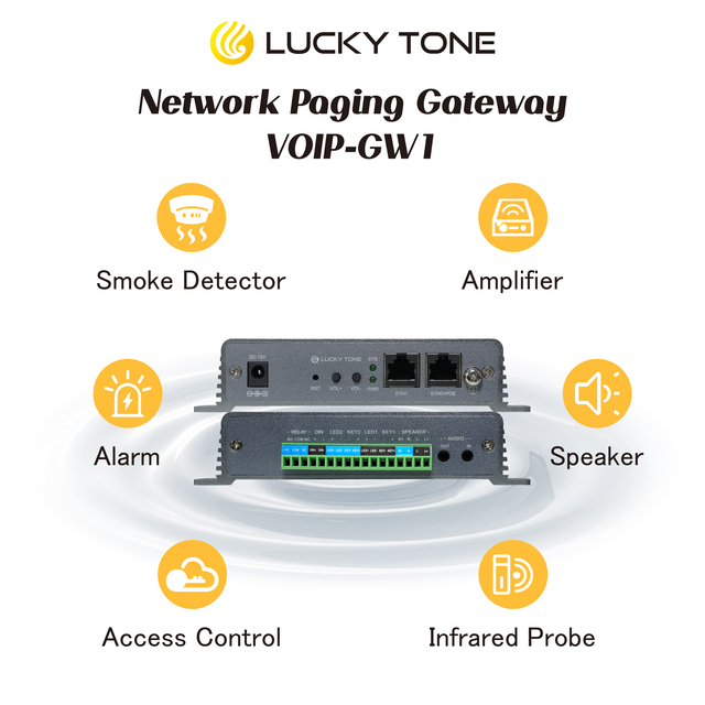 V O-n-vif Network Gateway with Multi-Peripheral Supportfor External Speaker Broadcast in Public Address Systems