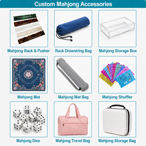 Boîte de rangement personnalisée en acrylique transparent pour tuiles de mahjong, fabriquée en usine au Vietnam, étui de mahjong américain - Product Image 4
