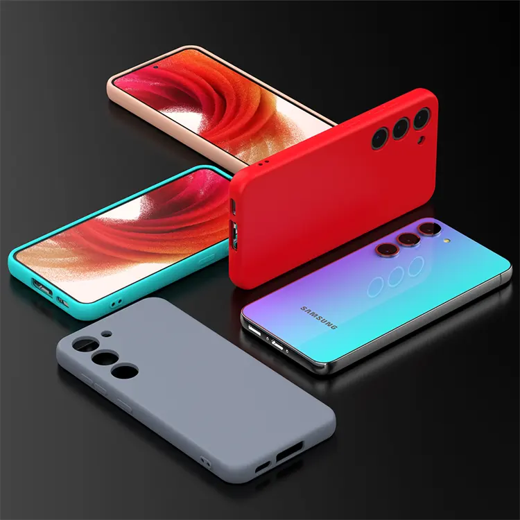 Fábrica de alta qualidade silicone tpu soft matte phone case para Samsung Galaxy S24 A05s Fold5 Z Flip5 Shockproof Mobile Phone Cover