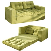 Modernes Cord-Vakuum-Komprimiertes Schlafsofa Platzsparendes Konvertierbares Zweisitzer-Sofa für Wohnzimmer und Apartment
