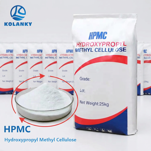 Hydroxypropyl Methyl Cellulose HPMC Kolanky Brand 99% Purity CAS 9004-65-3 for Self-leveling Floor Mortar High Flowability