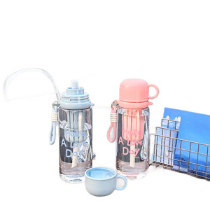 Pst Dual Drink Fruit Infuser Water Bottle With Straw And Tea Strainer 1000Ml Portable For Students Back To School - Product Image 1