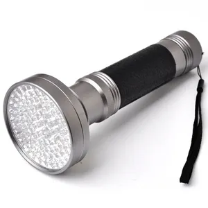 395nm 100 LED UV Flashlight Portable Ultraviolet Detector Purple Light Lamp Blacklight LED Troch