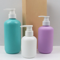 Emballage cosmétique en plastique HDPE mat, personnalisé, luxe, flacon pompe vide pour lotion corporelle, shampoing, savon liquide, vaporisateur, ensemble de flacons