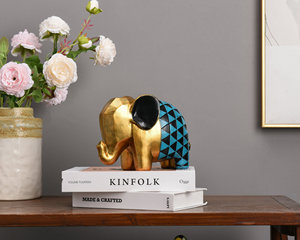 Statuetta in Resina a Forma di Elefante, Decorazione di Lusso Creativa e Moderna <span class=keywords><strong>per</strong></span> <span class=keywords><strong>Ufficio</strong></span> e Casa - Product Image 4