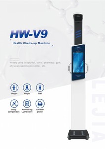 Máy đo sức khỏe, kiểm tra BMI, chiều cao, cân nặng, đo thân hình tại bệnh viện/phòng khám/dược phẩm/nhà tập thể dục/phòng khám khám sức khỏe HW-V9 - Product Image 4