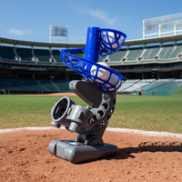 Machine de lancer de baseball automatique, angle et vitesse réglables, double alimentation (batterie/USB) pour l'entraînement au lancer et à la frappe
