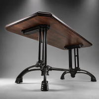 Table à manger en bois moderne, durable, non pliable, pour hôtel, appartement, salle à manger