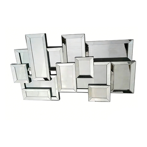 Specchio da <span class=keywords><strong>Parete</strong></span> 3D Moderno WXM-1129, Design Argento Elegante per Bar Mitzvah, Fornitura Diretta dalla Fabbrica - Product Image 1
