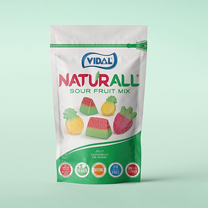 Bolsa de plástico para caramelos liofilizados, estampada personalizada, sellada, con cremallera resellable - Product Image 2