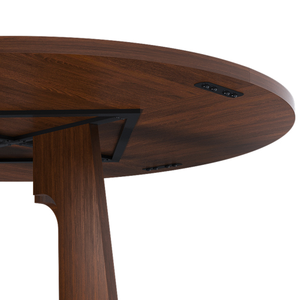Mesa de Comedor Redonda para 4 Personas - Mesa de <span class=keywords><strong>Cocina</strong></span> Estilo Rústico de 47 Pulgadas, Mesa Circular de MDF con Acabado de Vetas de Madera, Capacidad de Peso de 300 lb - Product Image 6