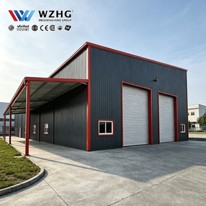 Entrepôt à structure métallique avec traitements de surface définis pour les composants du cadre, dimensions de construction personnalisées, options de charpente de toiture - Product Image 1
