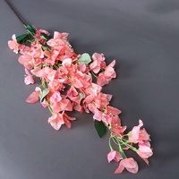 Bougainvillier Artificiel en Soie, Style Français, Toucher Naturel, pour Décoration de Mariage, Noël, Accessoire de Mobilier et Décoration Florale