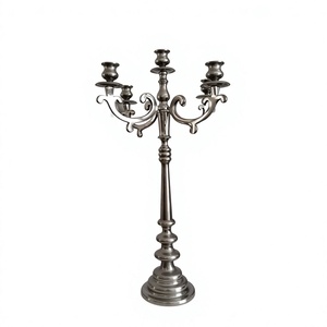 5 Arms Metal Candle Holder For Table Display Christmas Holiday Decoration Table Centerpiece Aluminium <b>Candelabra</b> Low Moq - Product Image 1
