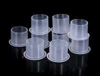 Lot de 1000 coupelles d'encre jetables autoportantes Sunrise Brand 11mm x 10mm en PLA + enzymes biologiques, transparentes, pour peinture