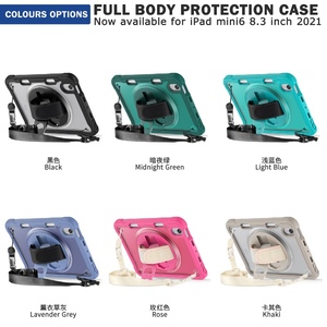 Đầy đủ cơ thể bảo vệ TPU chống sốc tablet Bìa trường hợp đối với <span class=keywords><strong>iPad</strong></span> <span class=keywords><strong>Mini</strong></span> 6 Màu Hồng Rugged trường hợp - Product Image 6