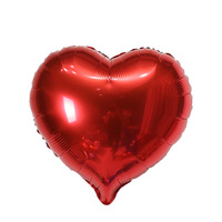 Fournitures de fête, ballons en mylar en forme de cœur de 5 pouces/10 pouces/18 pouces, plusieurs couleurs, ballons en feuille métallisée en stock