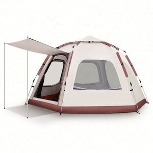 Carpa de Camping Familiar Portátil, Impermeable, de Gran Espacio, de Tela Oxford, para 4-6 Personas, Venta al Por Mayor - Product Image 3