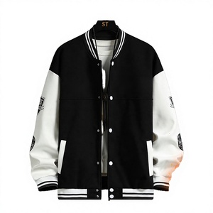 เสื้อแจ็คเก็ตเบสบอล YiXin ลายตัวอักษร สไตล์ลำลอง ทรงหลวม โอเวอร์ไซส์ สำหรับผู้ชาย รุ่นฮิตขายดี ปี 2023 ขายส่ง - Product Image 3