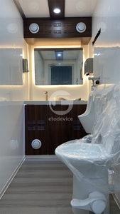 Remorque WC et Douche Extérieure Portable Moderne avec Conteneur Accessoire Intégré pour Adultes - Product Image 6