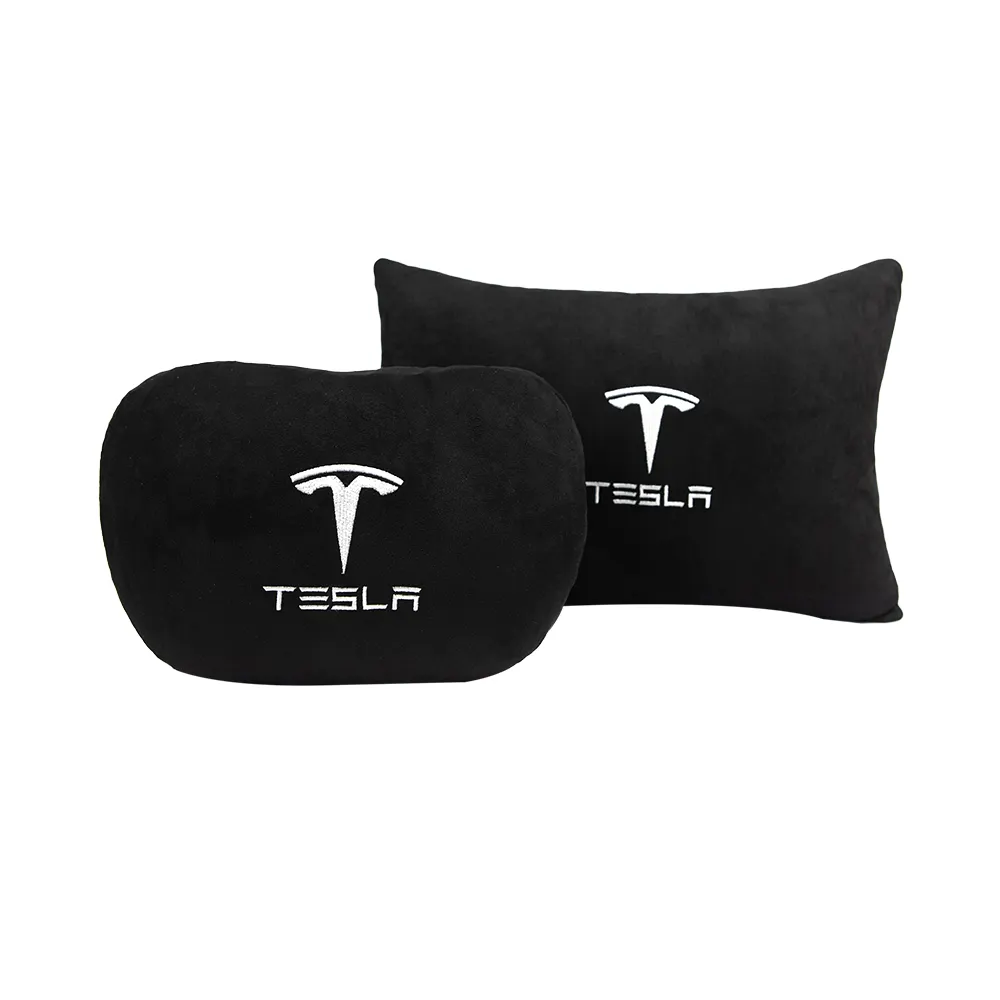 Oreiller de protection du cou style Tesla, repose-tête, protection pour la taille, décoration d'intérieur pour voiture, modèle Tesla, bonne qualité, OEM/ODM, 2019 2018 2017