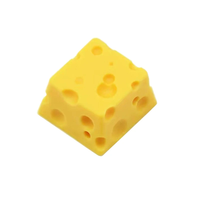 Personnalité fromage conception jaune 3D clavier mécanique unique bricolage keycaps