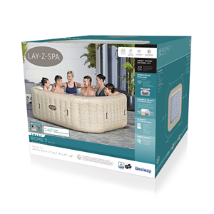 <span class=keywords><strong>Bestway</strong></span> 6001M Lay-Z-<span class=keywords><strong>Spa</strong></span> Rome, <span class=keywords><strong>spa</strong></span> <span class=keywords><strong>gonflable</strong></span> intelligent à économie d'énergie avec AirJet, <span class=keywords><strong>pour</strong></span> 5 à 7 personnes, avec commande par application - Product Image 6