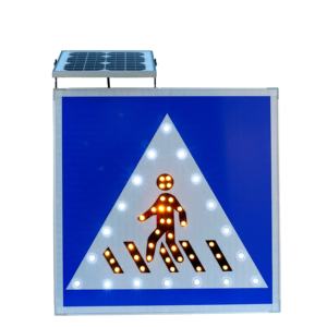 Señal de tráfico cuadrada <span class=keywords><strong>solar</strong></span> LED de alta visibilidad personalizable de color y patrón - Product Image 1