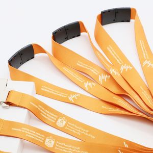Custom Official Event Promotional Gift Lanyard Safety <b>Buckle</b> Government Staff Metal ID Card Holder Lanyard - Product Image 3