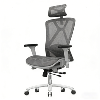 Vente directe usine – Chaise de bureau pivotante à dossier haut au design moderne, chaise de direction entièrement en maille pour ordinateur