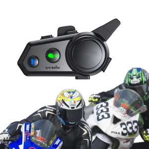 Auriculares Intercomunicadores para Casco de Motocicleta Q18, <span class=keywords><strong>Kit</strong></span> de Llamadas <span class=keywords><strong>Manos</strong></span> <span class=keywords><strong>Libres</strong></span>, Reproductor de Música, Auriculares Inalámbricos para Casco para Conducir - Product Image 1