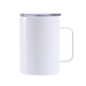 Tasse isolée à double poignée de 20oz en stock, transfert de chaleur par sublimation en métal moderne pour voiture, petite tasse élégante à sublimation - Product Image 4