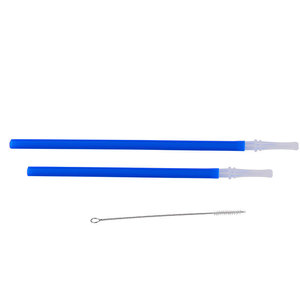 Mingxin Silicone <b>Straws</b> <b>Reusable</b> Washable Colorful Drinking <b>Straws</b> For Kids And Adults 10Pcs Pack - Product Image 3