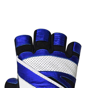 Gants de sport demi-doigts en cuir de haute qualité, personnalisables, coupe-vent, imperméables, antidérapants, avec sangle de poignet réglable, pour l'entraînement et la course - Product Image 4