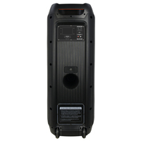 Système audio portable double 10 pouces Jb Party Box 710 avec amplificateur, chariot, boombox DJ, Bluetooth, USB, FM, PA, haut-parleur sans fil mobile