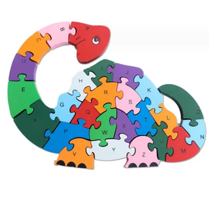 Wooden 3D Jigsaw <strong>Animal</strong> Puzzle Toys Children Preshcool Education Children's Puzzle <strong>Alphabet</strong> <strong>Letter</strong> Matching <strong>Animal</strong> Puzzle Toys - Product Image 5