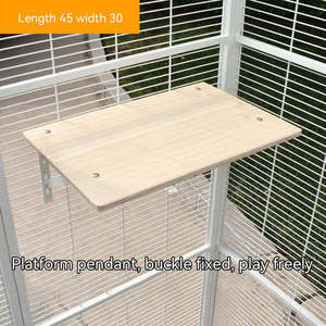 Jaula para Gatos y Pajarera para Loros de Tubo Rectangular de Hierro Pintado Duradero al por Mayor - <span class=keywords><strong>Casa</strong></span> para Pájaros Personalizada para Uso Interior/Exterior 5kg - Product Image 2