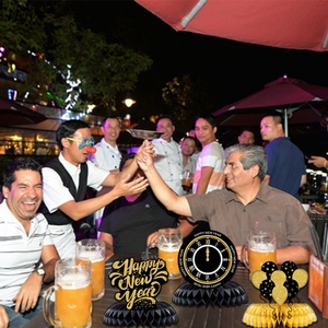 <span class=keywords><strong>Centre</strong></span> <span class=keywords><strong>de</strong></span> <span class=keywords><strong>table</strong></span> en nid d'abeille pour le Nouvel An 2026, décorations <span class=keywords><strong>de</strong></span> fête du Nouvel An, noir et or, décorations <span class=keywords><strong>de</strong></span> <span class=keywords><strong>table</strong></span> pour le Nouvel An, SD2028 - Product Image 3